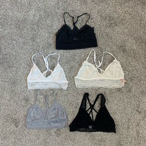 Bundle of 5 Bralettes